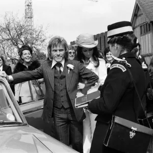 Freddie Starr and his bride Sandy Morgan after their marriage at a Registry Office in Freddie Starr and his bride Sandy Morgan after their marriage at a Registry Office in