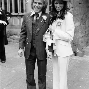 Freddie Starr and his bride Sandy Morgan after their marriage at a Registry Office in Freddie Starr and his bride Sandy Morgan after their marriage at a Registry Office in