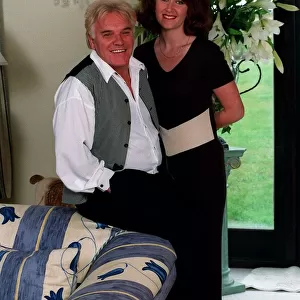 Freddie Starr Comedian / Actor June 98 At home with his wife Donna