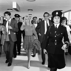 Brigitte Bardot at London Airport Print, 2nd September 1966 Brigitte Bardot at London Airport Print, 2nd September 1966