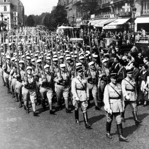 French Foreign Legionaires in Paris for the Bastille Day parade
