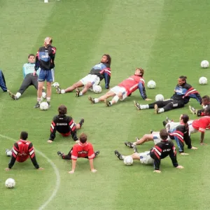 French Training Session at Anfield, home of Liverpool Football Club French Training Session at Anfield, home of Liverpool Football Club