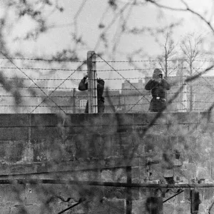 Frontier scenes at the East West Germany border. 17th April 1961 Frontier scenes at the East West Germany border. 17th April 1961