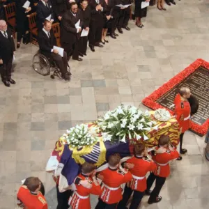 The funeral of Diana, Princess of Wales at Westminster Abbey, London. 6th September 1997 The funeral of Diana, Princess of Wales at Westminster Abbey, London. 6th September 1997