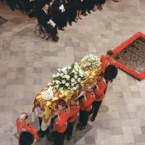 The funeral of Diana, Princess of Wales at Westminster Abbey, London. 6th September 1997 The funeral of Diana, Princess of Wales at Westminster Abbey, London. 6th September 1997