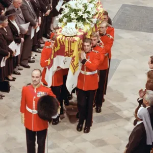 The funeral of Diana, Princess of Wales at Westminster Abbey, London. 6th September 1997 The funeral of Diana, Princess of Wales at Westminster Abbey, London. 6th September 1997