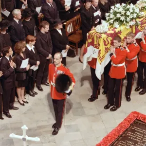The funeral of Diana, Princess of Wales at Westminster Abbey, London. 6th September 1997 The funeral of Diana, Princess of Wales at Westminster Abbey, London. 6th September 1997