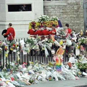 The funeral of Diana, Princess of Wales at Westminster Abbey, London. 6th September 1997 The funeral of Diana, Princess of Wales at Westminster Abbey, London. 6th September 1997