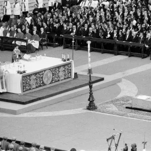 The funeral of Pope Paul VI at St. Peters Basilica, Vatican City. 12th August 1978 The funeral of Pope Paul VI at St. Peters Basilica, Vatican City. 12th August 1978