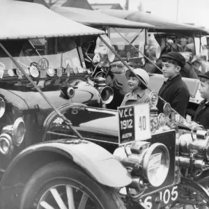 What a funny car, these youngsters seem to be saying as they look at this