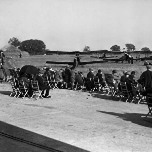 Garden party at Woodley Aerodrome, Reading, Berkshire. 23rd September 1932