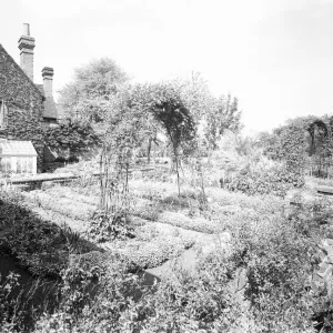 The Gardens at Cowley Cottage Print 1932