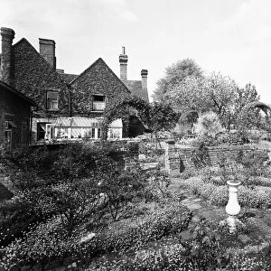 The gardens at Cowley Cottage, Cowley Road, Cowley, Oxfordshire. 1932