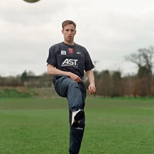 Gareth Southgate, footballer, pictured when he was a player at Aston Villa