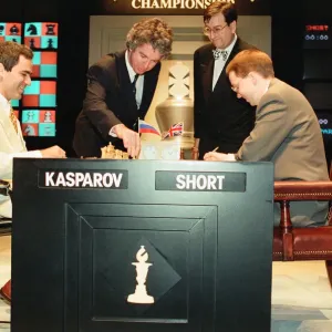 Garry Kasparov and Nigel Short Chess Match Print, 7th September 1993