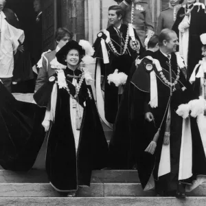 Garter Ceremony Print at Windsor, 17th June 1975 Garter Ceremony Print at Windsor, 17th June 1975