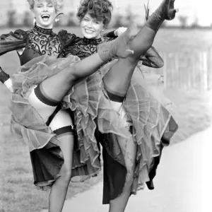 Garter-Top Stockings Print: 1983 Folies Berkshire Design Garter-Top Stockings Print: 1983 Folies Berkshire Design