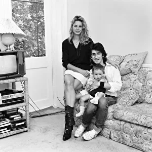 Gary Holton, Actor with family, girlfriend Susan Harrison and son Red, pictured together