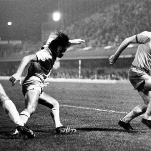 Gary Jones Beats His Man Print, Coventry City v Everton 1975