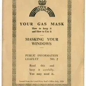 Public Information Leaflet No 2: A Print from July 1939