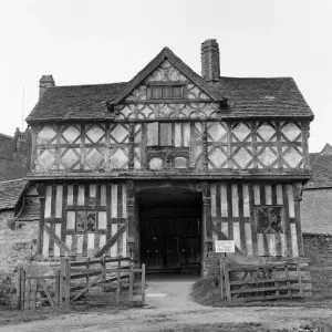 The gatehouse at Stokesay Castle in Stokesay, Shropshire. 21st April 1961 The gatehouse at Stokesay Castle in Stokesay, Shropshire. 21st April 1961