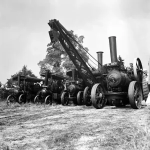 Vintage Steam Engines Print circa 1950s Vintage Steam Engines Print circa 1950s