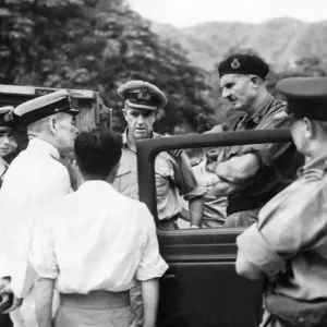 Gen. Festing giving instructions to Japanese Admiral Vijita Gen. Festing giving instructions to Japanese Admiral Vijita