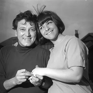 Gene Vincent rock & roll singer Jul 1965 with singer Jackie Frisco who annouced their