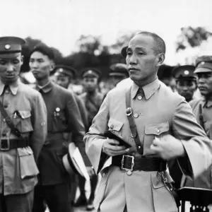 Chang Kai-shek, Oberbefehlshaber der Regierungstruppen von Nanjing Chang Kai-shek, Oberbefehlshaber der Regierungstruppen von Nanjing