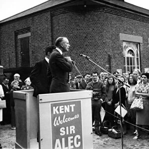 General Election 1964. Leader of the Conservative Party Sir Alec Douglas Home addressing