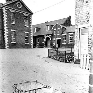 A general picture of St Marys Roman Catholic School in Sunderland - crates of empy
