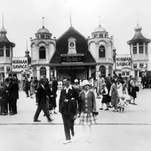 General scene showing people People walking about outside the Thetare on Blackpool General scene showing people People walking about outside the Thetare on Blackpool
