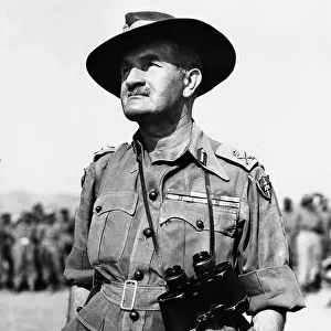 General Slim commander of the British Fourteenth Army in Burma in World War 2 1944