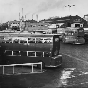 Vue d'ensemble de la gare routière du quai Head dans le centre de Liverpool. Vue d'ensemble de la gare routière du quai Head dans le centre de Liverpool.