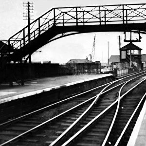 A general view of a deserted Pallion Railway Station, Sunderland on 28th August 1961