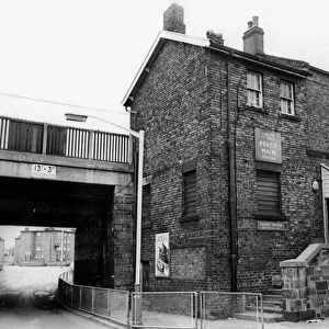 A general view of the exterior of Percy Main Railway Station on 10th July 1977