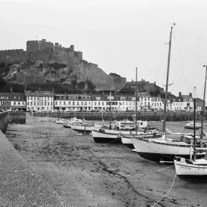General view of the harbour in St Helier on the Channel Island of Jersey General view of the harbour in St Helier on the Channel Island of Jersey