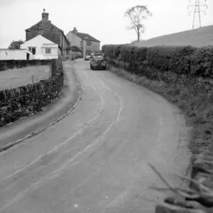 General view of Lascelles Hall Road near Huddersfield. 15th October 1962