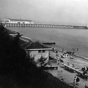 General view of Lowestoft, showing Claremont Pier. Circa 1929. Tyrell Collection