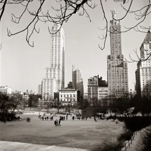 A general view showing the ice rink in New Yorks Central Park A general view showing the ice rink in New Yorks Central Park