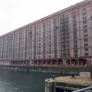 General view at Stanley Dock in Liverpool, showing the tobacco warehouse building General view at Stanley Dock in Liverpool, showing the tobacco warehouse building