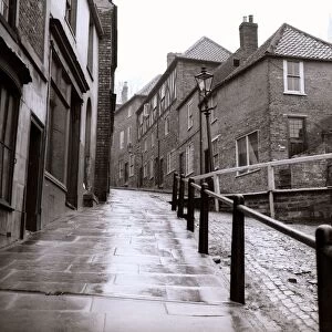 General view of street scene in the City of Lincoln Architecture Buildings