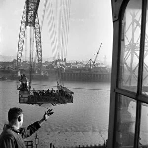 General Views of Newports Transporter Bridge. January 1953 D223-001