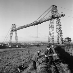 General Views of Newport Transporter Bridge Print, January 1953