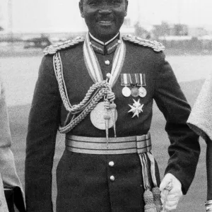 General Yakuba Gowon President of Nigeria seen here during his state visit to Britain General Yakuba Gowon President of Nigeria seen here during his state visit to Britain