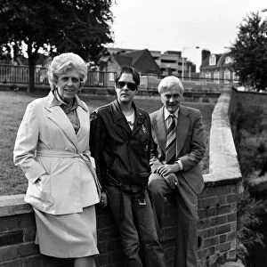 Genesis P. Orridge with his mother Muriel and father Ronald. 2nd September 1977
