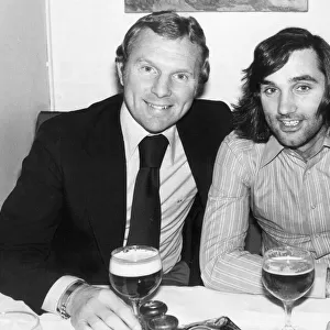 George Best of Fulham celebrating after being fined only £75 by the F. A