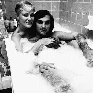 George Best and his girlfriend Angela Macdonald - James pictured at the London home