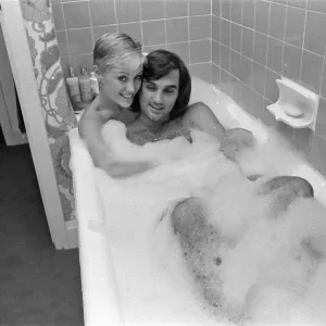 George Best and Angela Macdonald Print 23rd September 1976