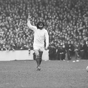 George Best Manchester United footballer April 1971 seen here during the match against